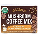 Four Sigmatic Mushroom Coffee, USDA Organic Coffee with Lionâs Mane and Chaga mushrooms, Productivity, Vegan, Paleo, 10 Count, Packaging May Vary