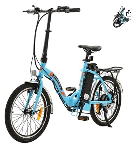 ECOTRIC Step-Through-2 20" Folding Electric Bicycle Powerful 350W Motor 36V/12.5AH Removable Lithium Battery City Bike Alloy Frame Ebike LED Display - 90% Pre-Assembled